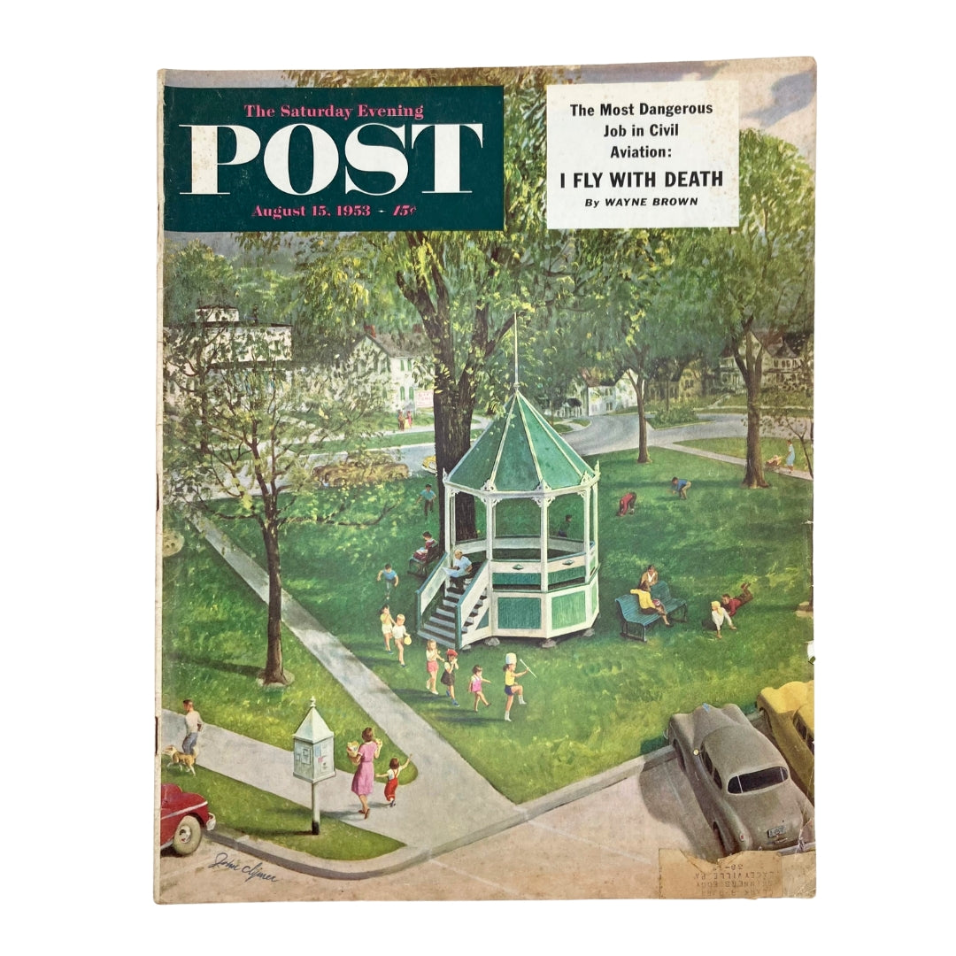 Saturday Evening Post Magazine August 15 1953 New Milford, Connecticut - Clymer