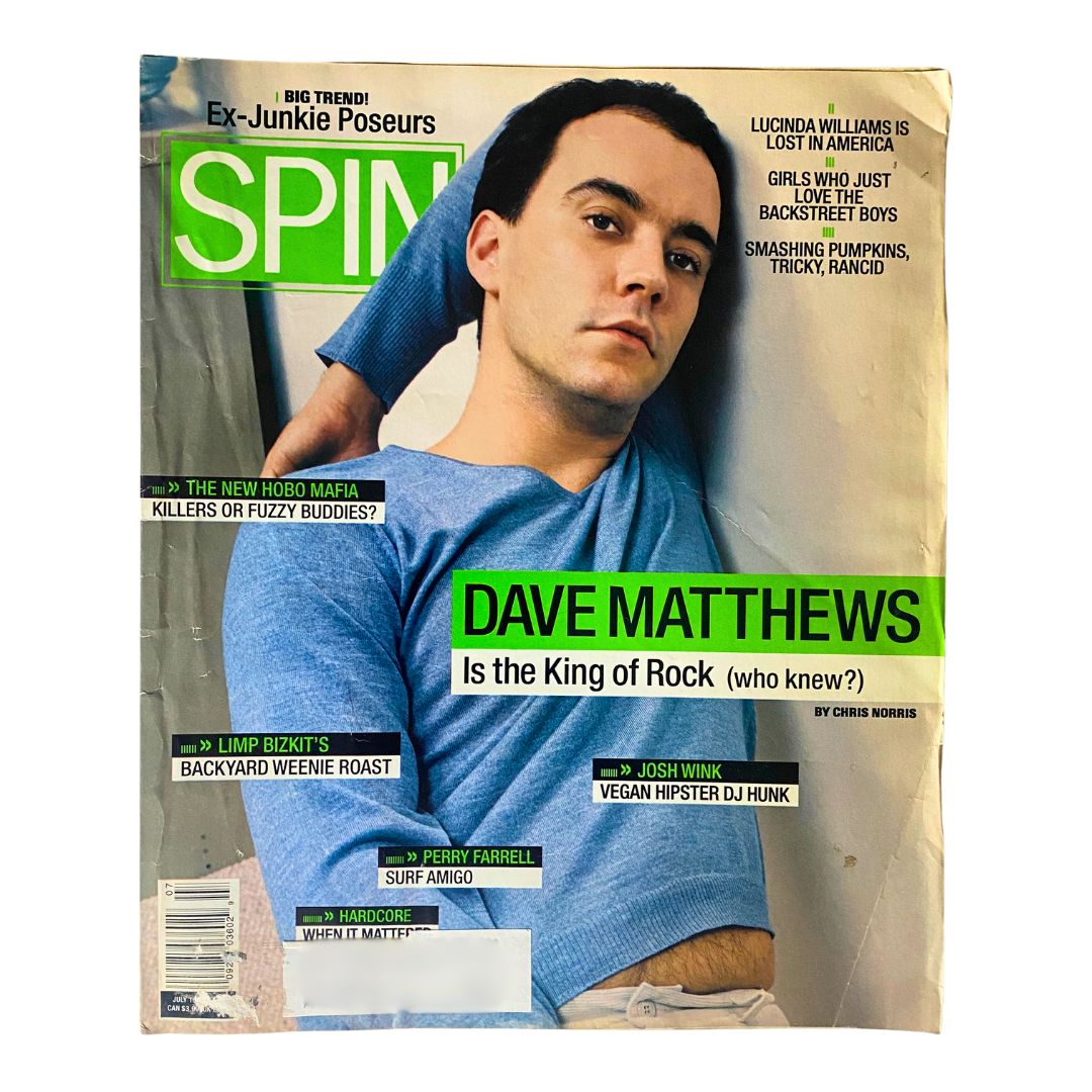 Spin Magazine July 1998 Dave Matthews Is The King of Rock