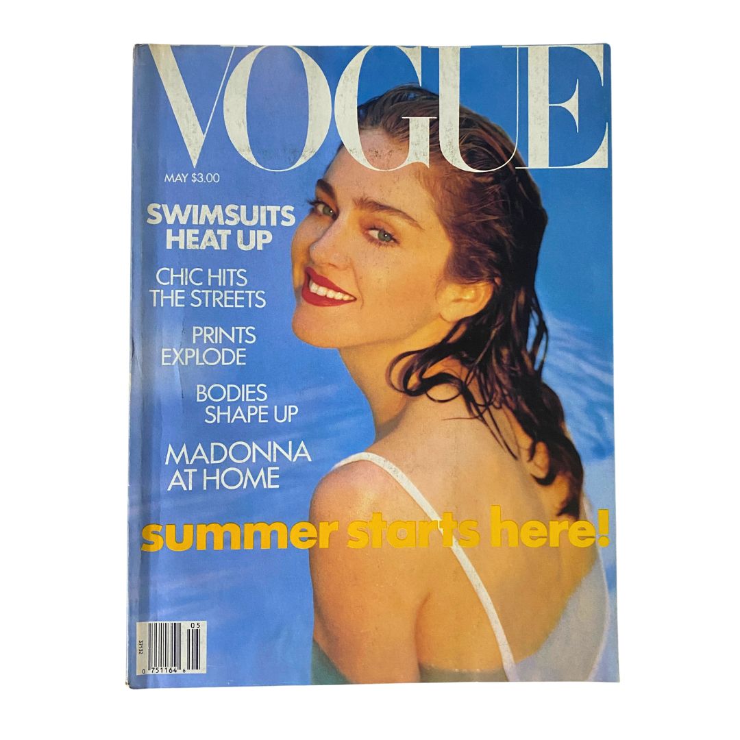 VTG Vogue Magazine May 1989 Madonna by Patrick Demarchelier No Label