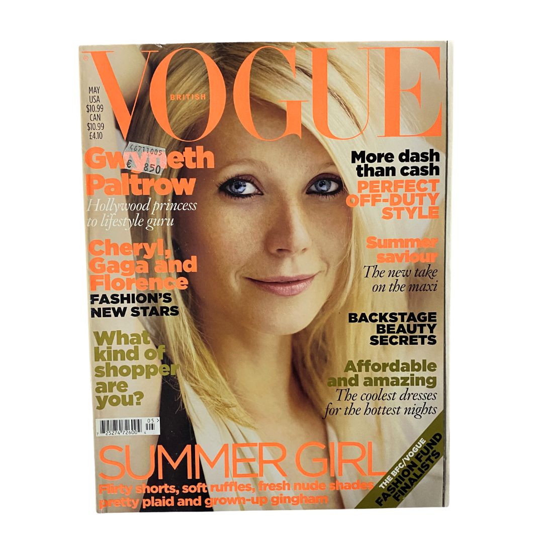 British Vogue UK Magazine May 2010 Gwyneth Paltrow Cover No Label VG