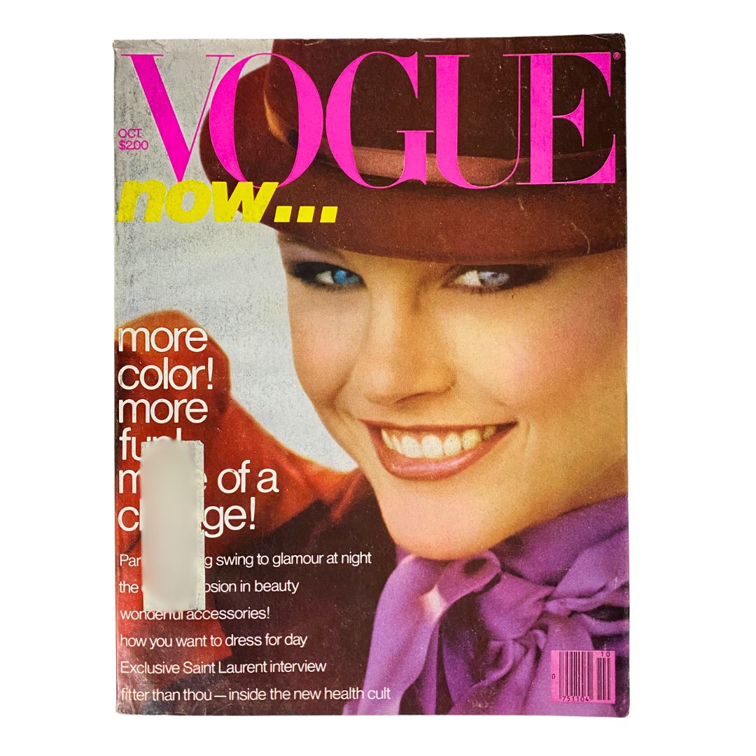 VTG Vogue Magazine October 1978 Michelle Stevens by Arthur Elgort