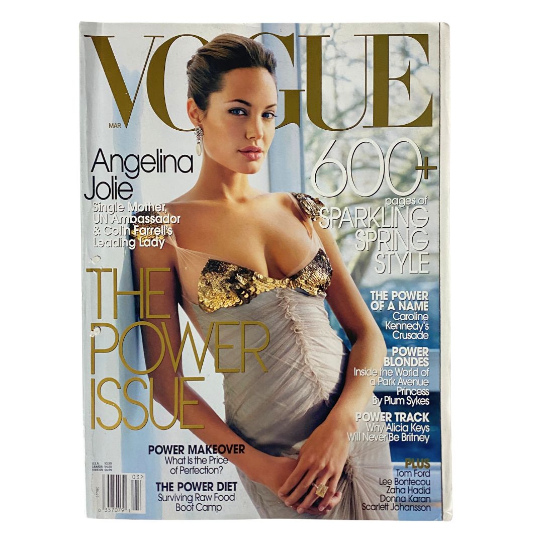 Vogue Magazine March 2004 Angelina Jolie by Mario Testino No Label