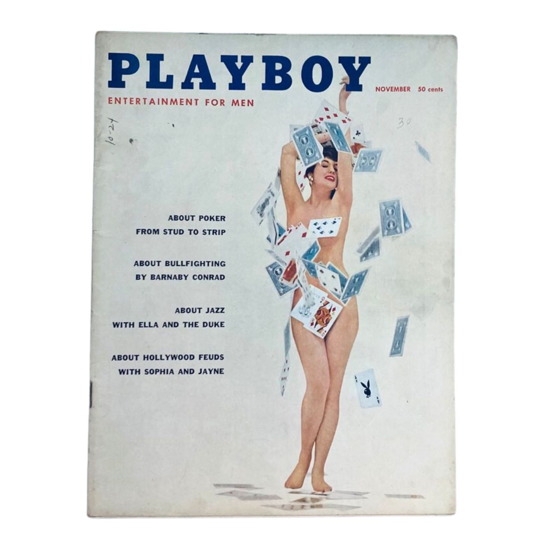 VTG Playboy Magazine November 1957 Marlene Callahan w Centerfold No Label