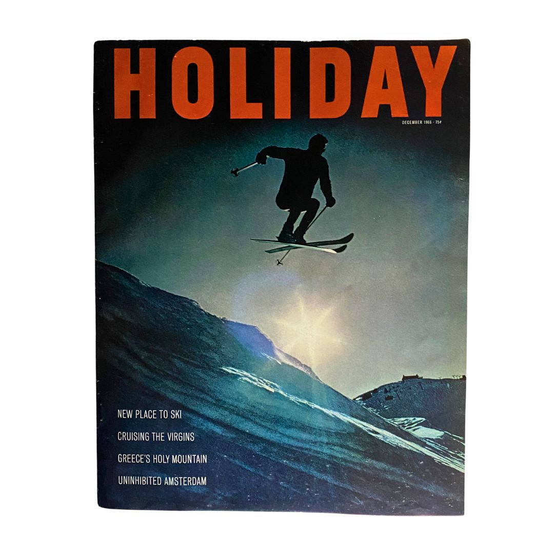 VTG Holiday Magazine December 1966 Winter Day on Crystal Mountain No Label