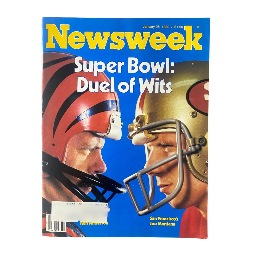 VTG Newsweek Magazine January 25 1982 Ken Anderson and Joe Montana VG