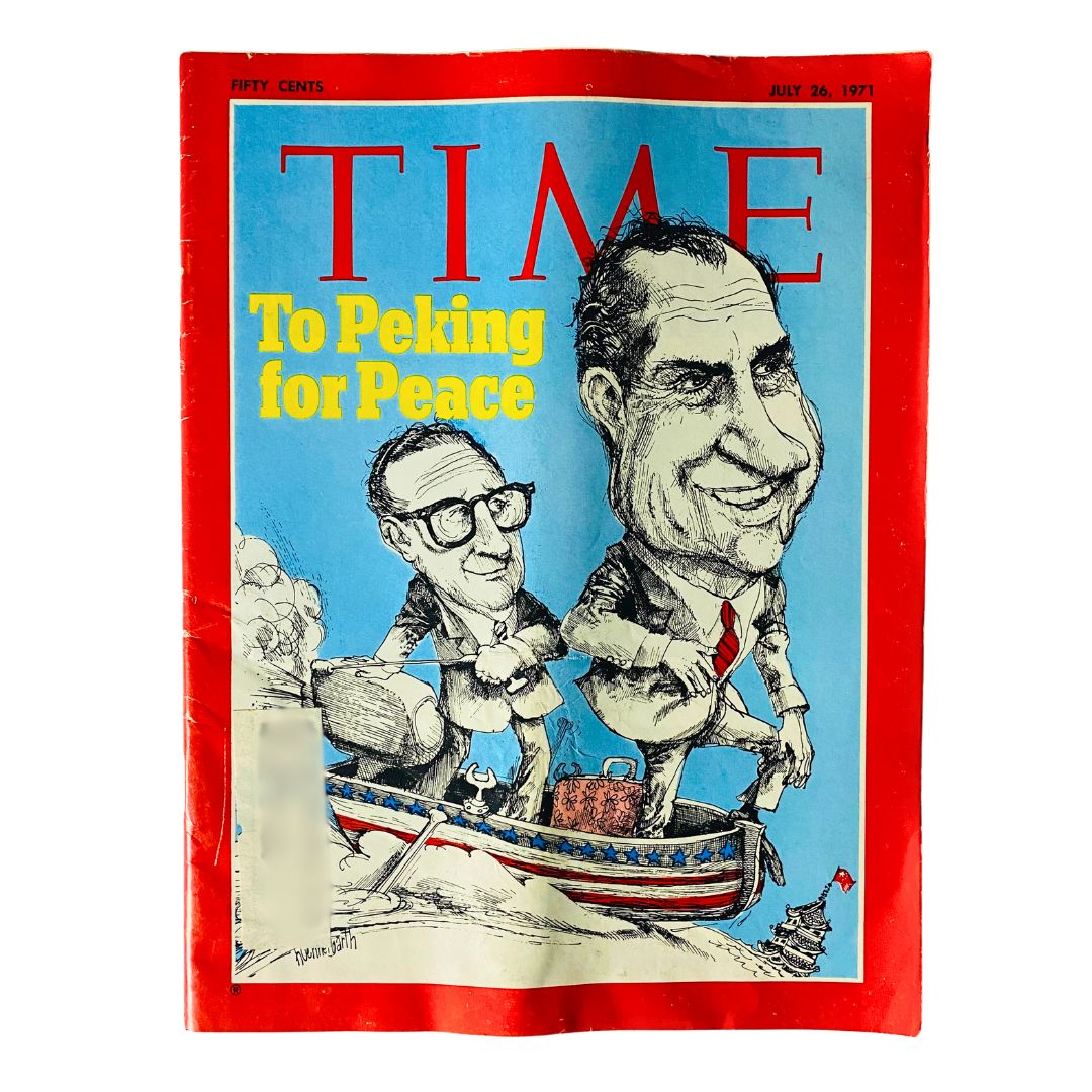 VTG Time Magazine July 26 1971 Henry Kissinger and Richard Nixon