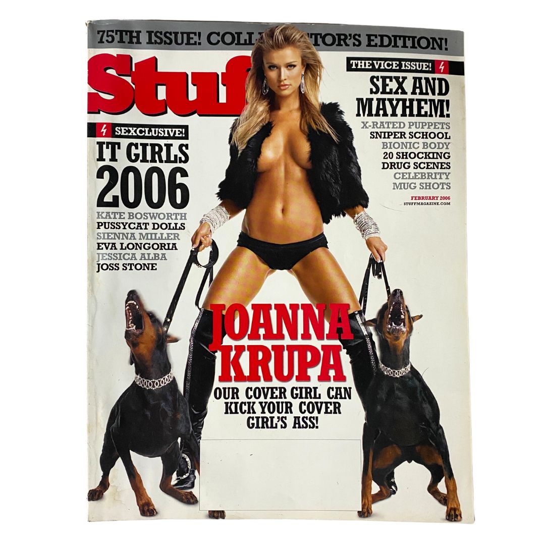 Stuff Magazine February 2006 Joanna Krupa Cover Girl No Label