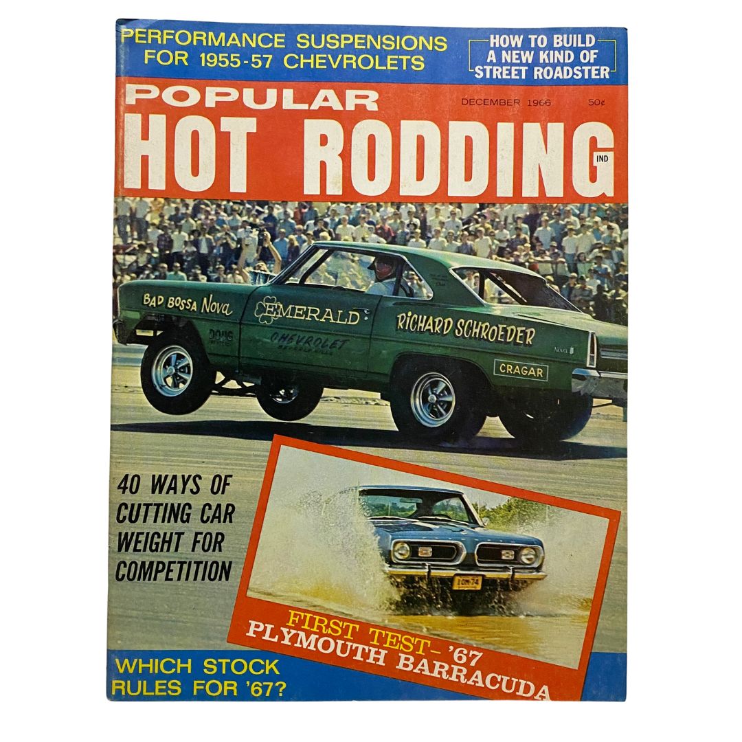 VTG Popular Hot Rodding Magazine December 1966 Richard Schroeder No Label