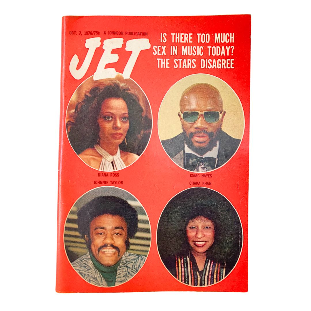 VTG Jet Magazine October 7 1976 Vol 51 #3 Diana Ross, Isaac Hayes No Label