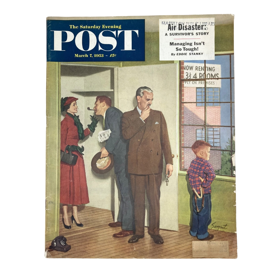 Saturday Evening Post Magazine March 7 1953 Junior's Red Thatch - Dick Sargent