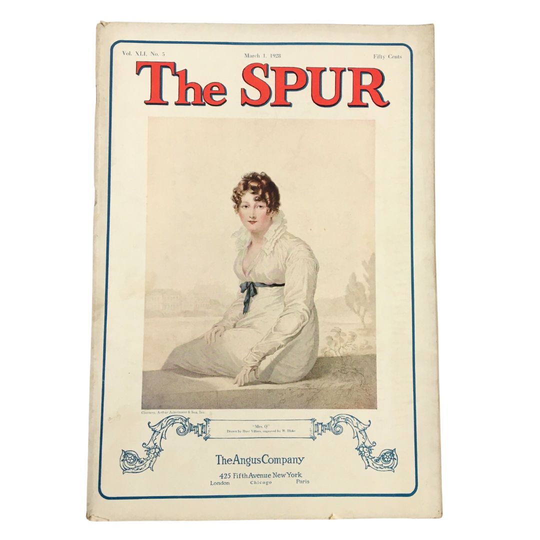 VTG The Spur Magazine March 1 1928 In The Yorkshire Hunting Country No Label