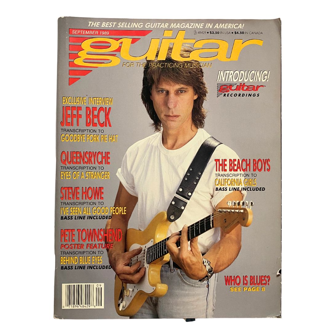 Guitar for the Practicing Musician Magazine September 1989 Jeff Beck w Poster