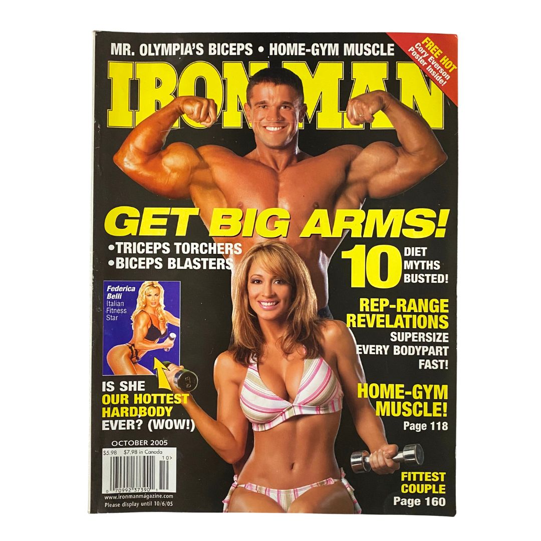 Iron Man Magazine October 2005 Cory Everson w Poster No Label