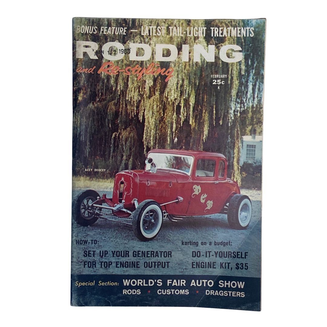 VTG Rodding & Re-Styling Magazine February 1960 Coupe with B/A Degree No Label