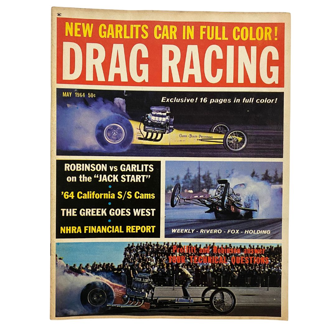 VTG Drag Racing Magazine May 1964 Robinson vs Garlits Jack Start No Label