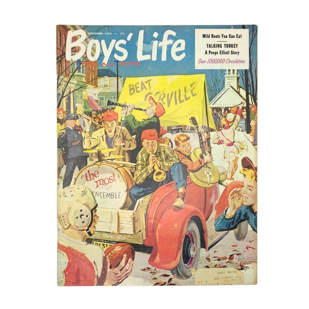 VTG Boys' Life for All Boys Magazine November 1954 The Folks from Boyertown