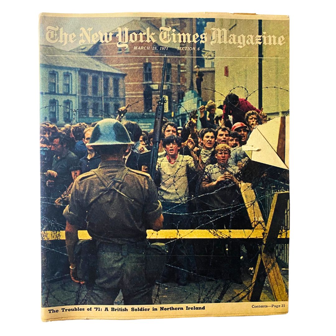 The New York Times Magazine March 28 1971 The Troubles of '71 No Label VG