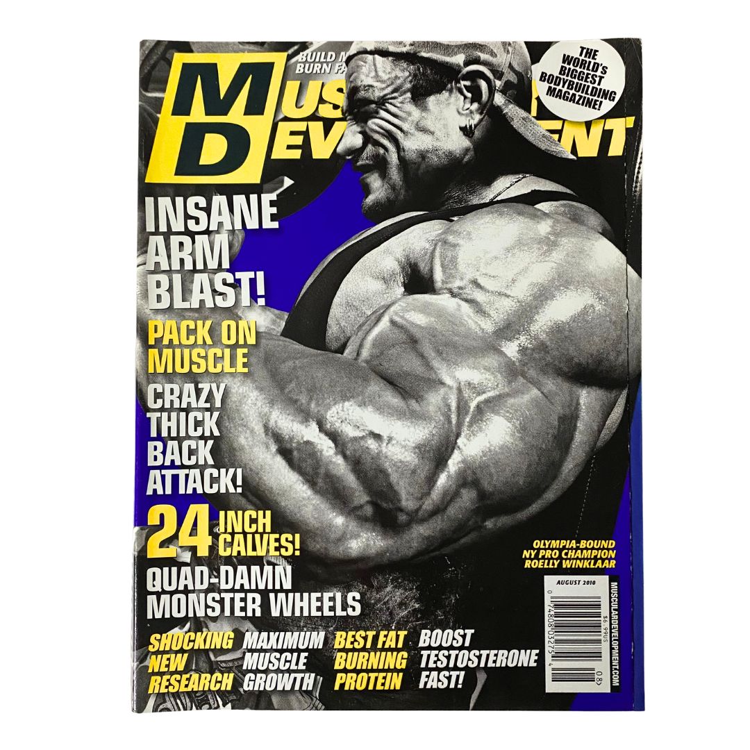 Muscular Development Magazine August 2010 Roelly Winklaar No Label