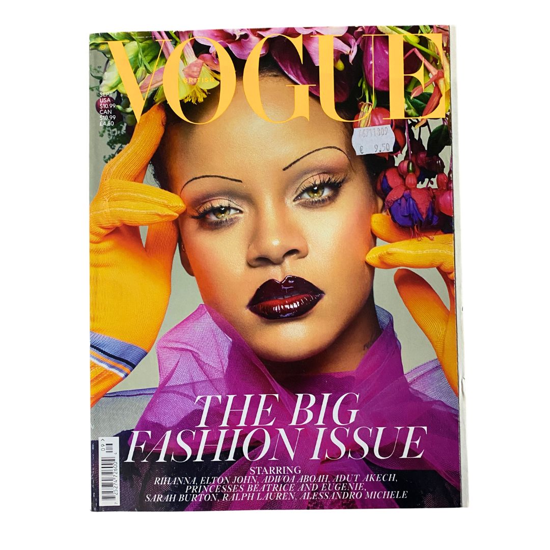 British Vogue UK Magazine September 2018 Rihanna Cover No Label