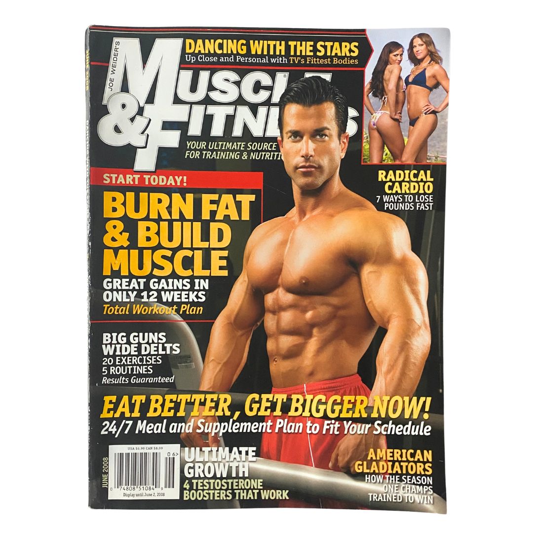 Muscle & Fitness Magazine June 2008 Sagi Kalev Cover No Label