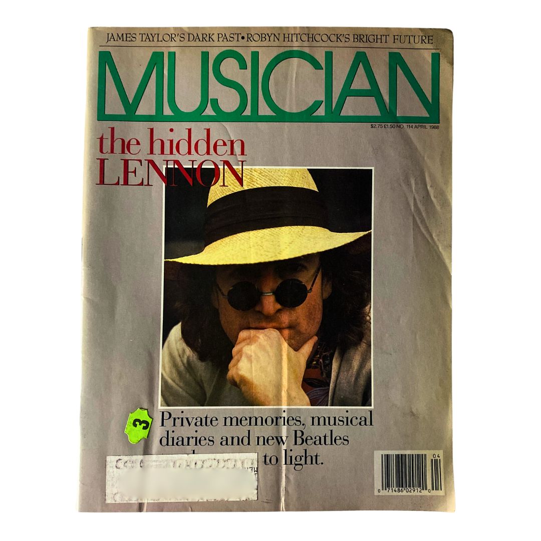 VTG Musician Magazine April 1988 No. 114 The Hidden John Lennon