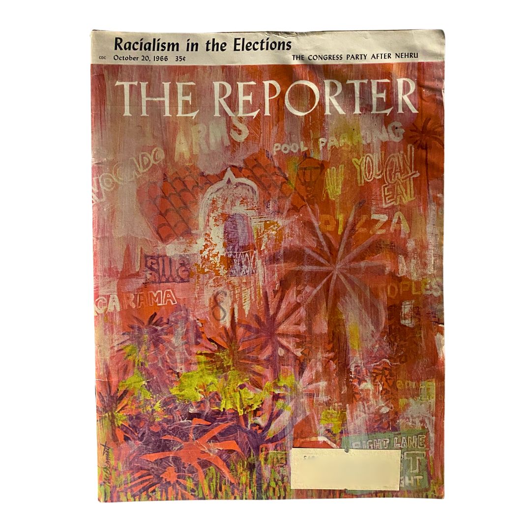 VTG The Reporter Magazine October 20 1966 Racialism in the Elections GD Interior