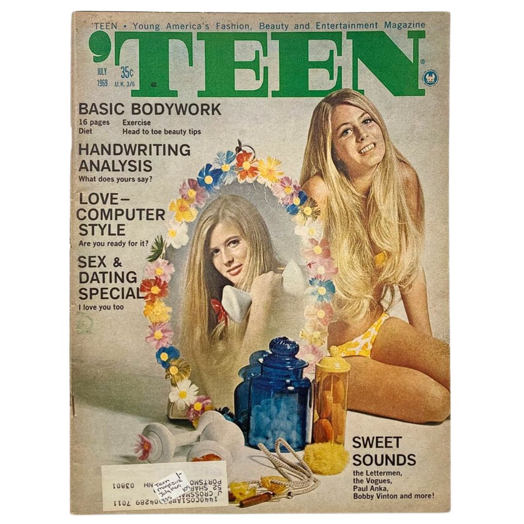 VTG 'Teen Magazine July 1969 Vol 13 #7 Love-Computer Style & Handwritng Analysis