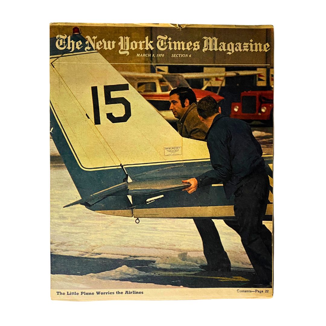 The New York Times Magazine March 8 1970 The Little Plane No Label