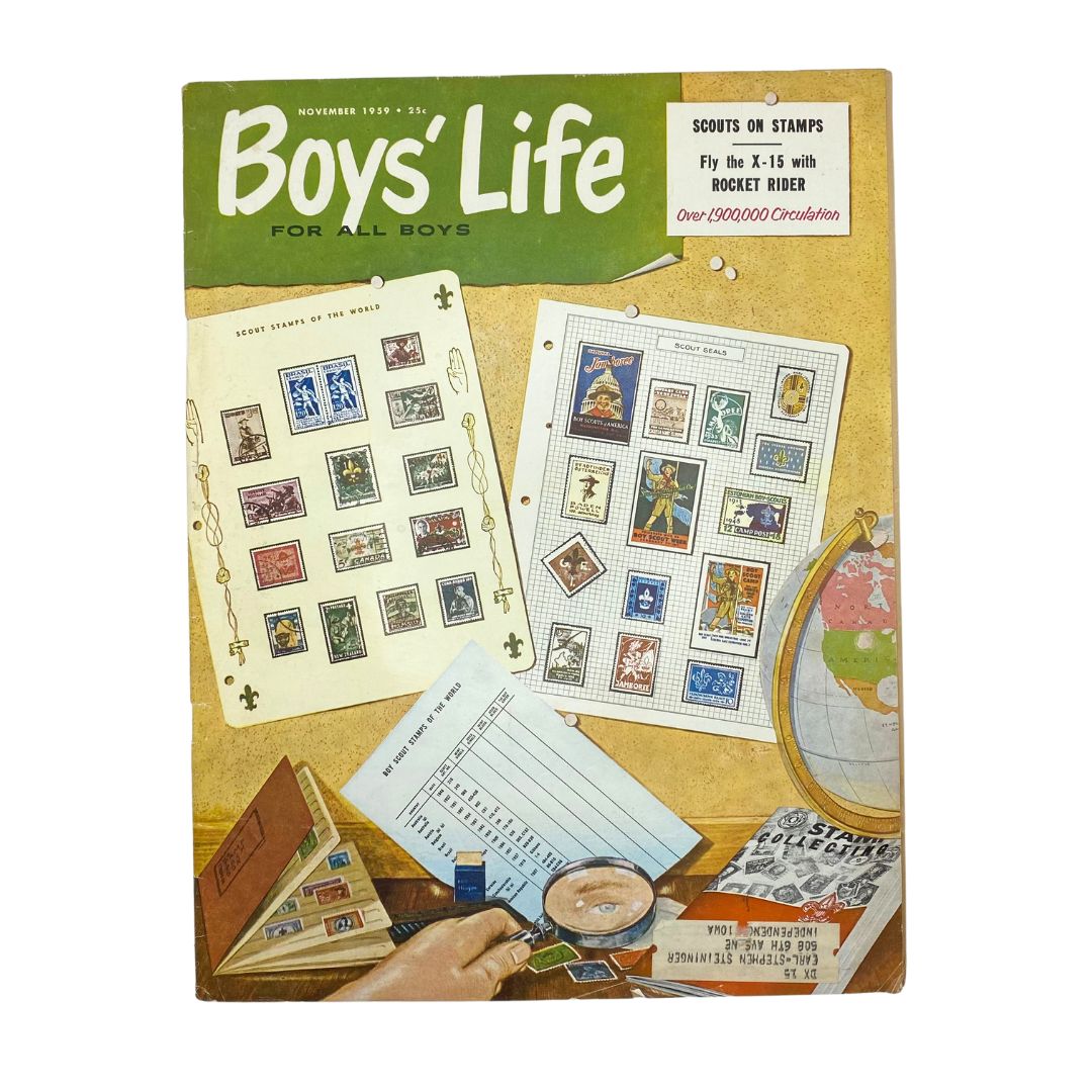 VTG Boys' Life for All Boys Magazine November 1959 Scouting & Stamp Collecting