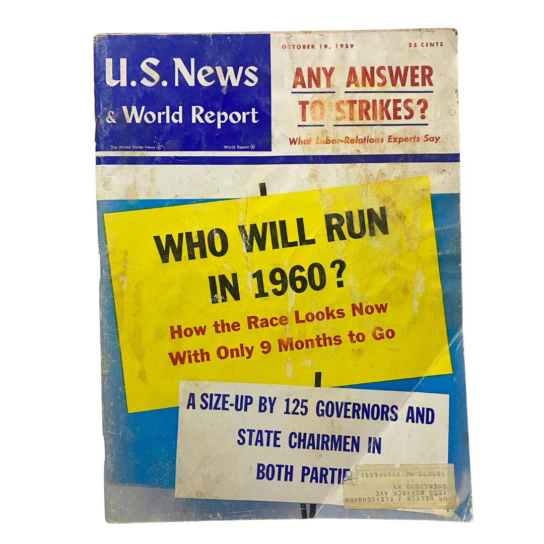 US News & World Report Magazine October 19 1959 Any Answer To Strikes?