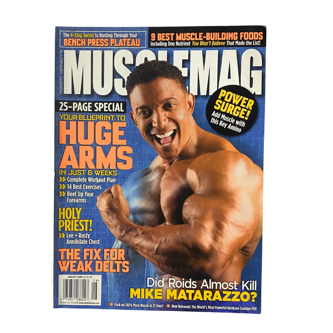 Muscle Magazine August 2008 No. 315 Troy Alves Cover No Label VG