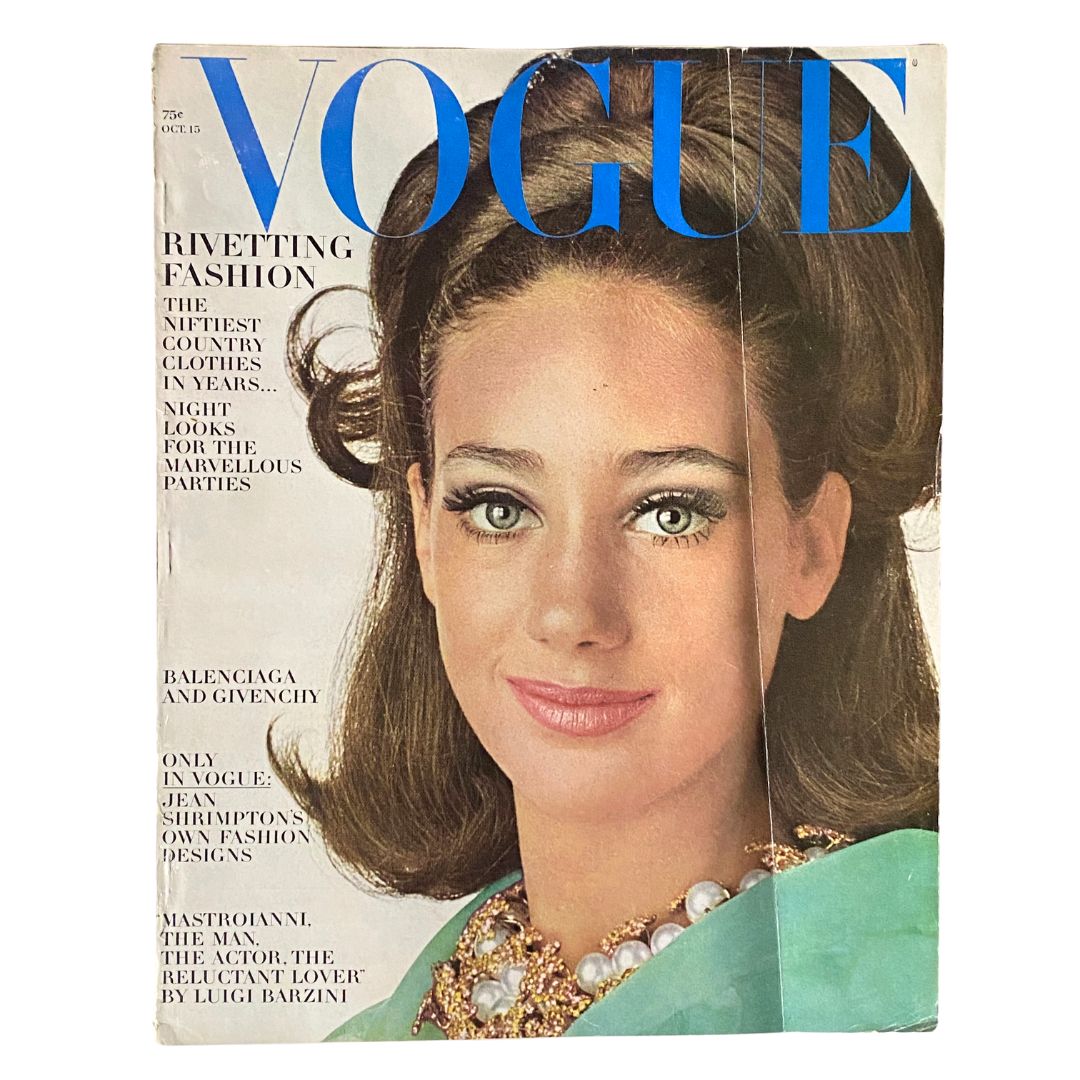 VTG Vogue Magazine October 15 1965 Marisa Berenson by Irving Penn No Label