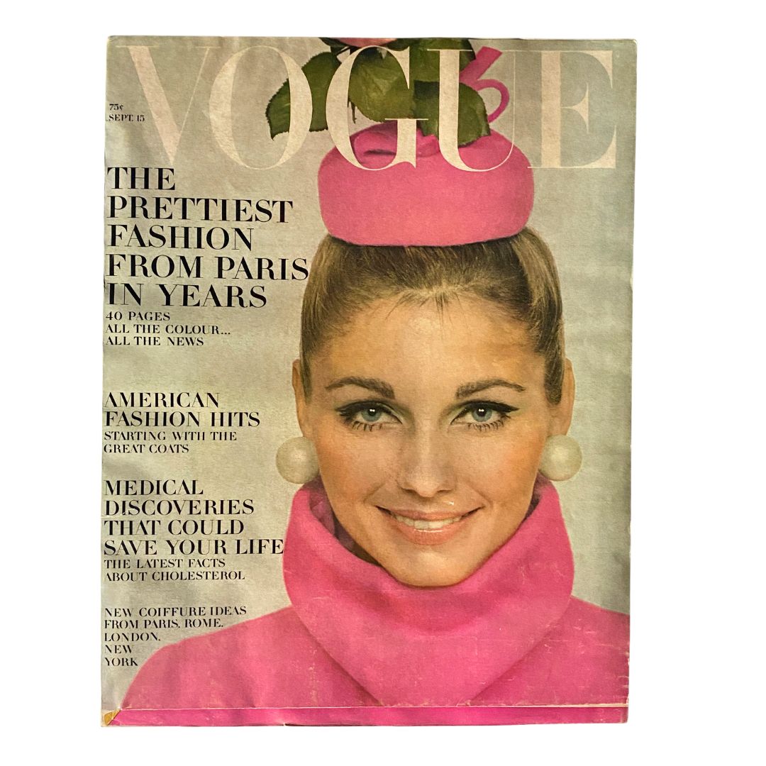 VTG Vogue Magazine September 15 1967 Heide Wiedeck by David Bailey No Label