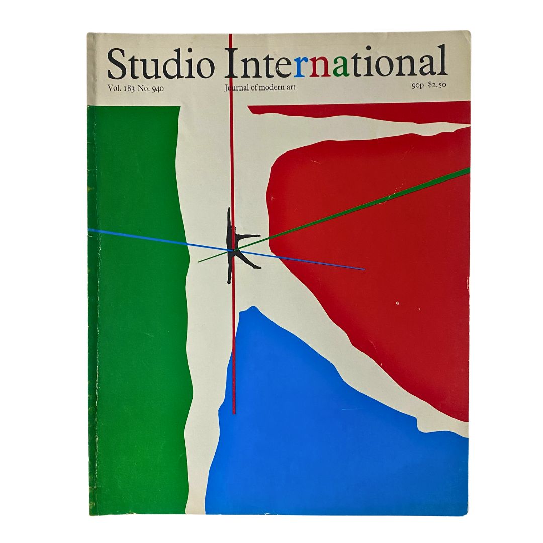 VTG Studio International Magazine January 1972 Towards a Minimal Art No Label