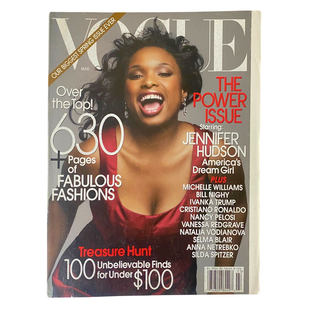 Vogue Magazine March 2007 Jennifer Hudson Cover No Label VG