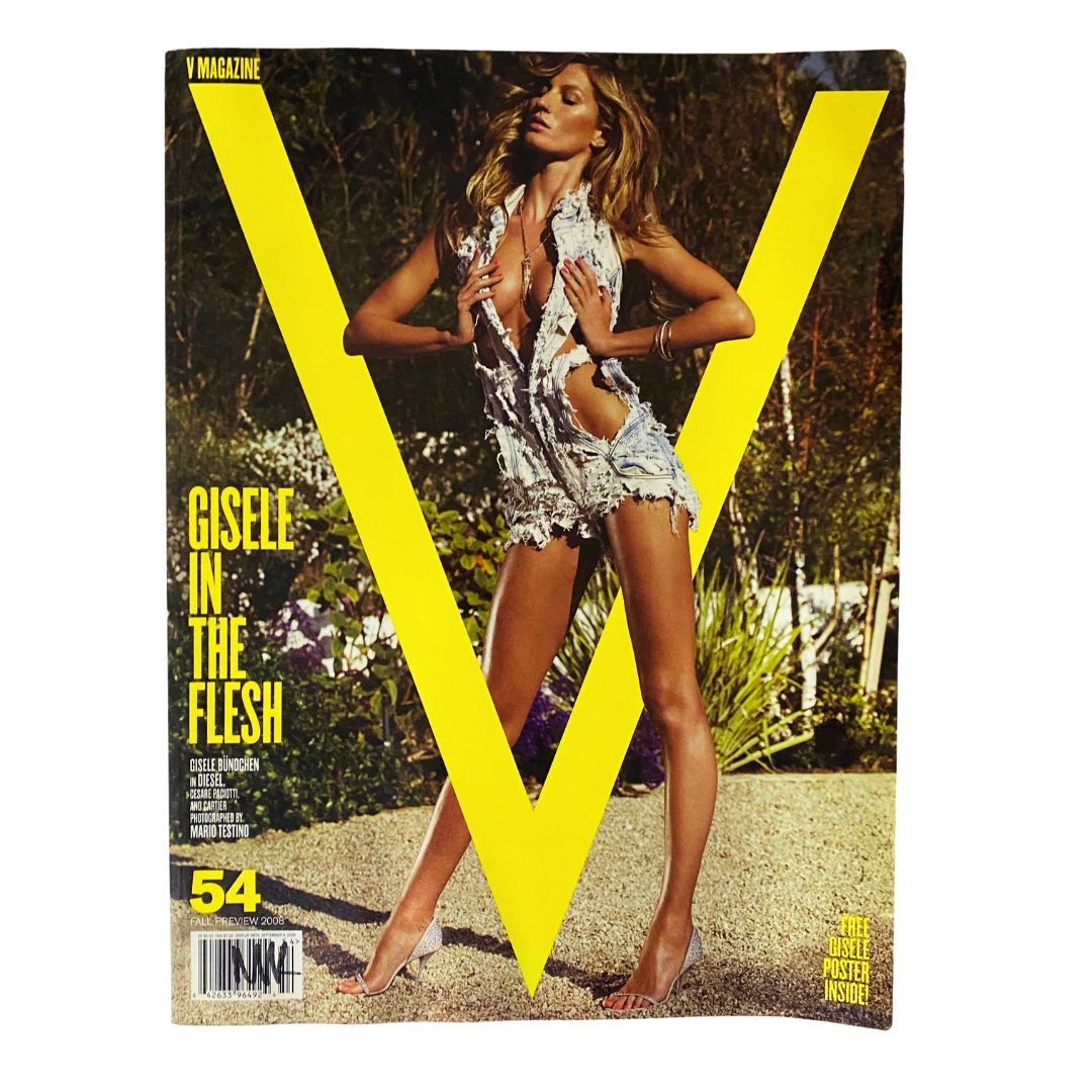 V Magazine July / August 2008 No. 54 Gisele Bundchen by Mario Testino No Label