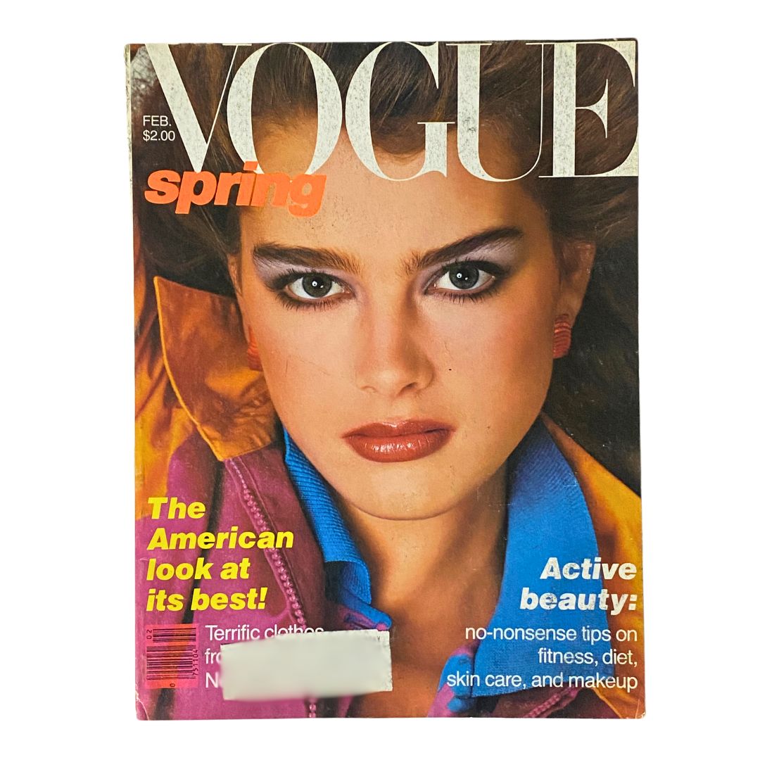 VTG Vogue Magazine February 1980 Brooke Shields by Richard Avedon