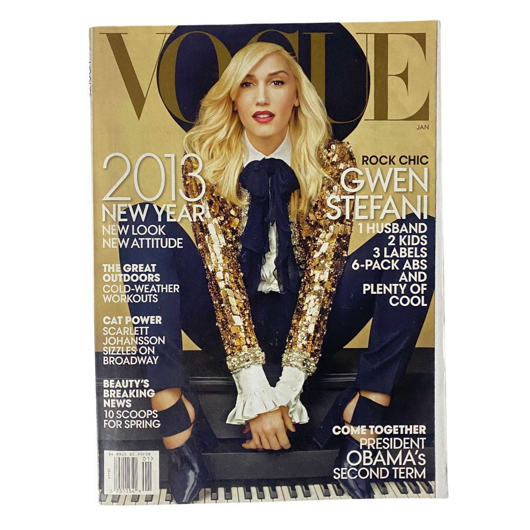 Vogue Magazine January 2013 Rock Chic Gwen Stefani Cover No Label