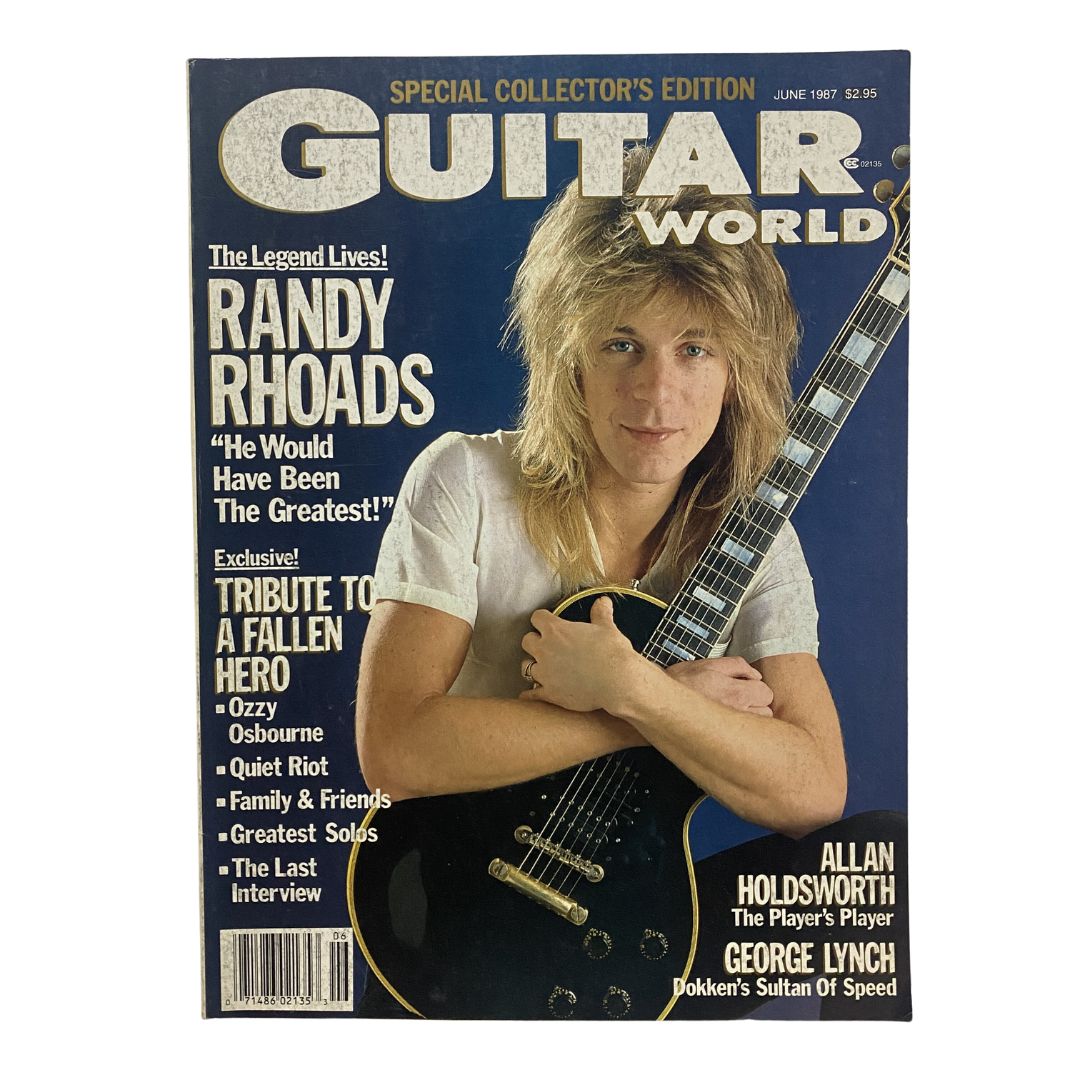 Guitar World Magazine June 1987 Randy Rhoads The Legend Lives w Poster