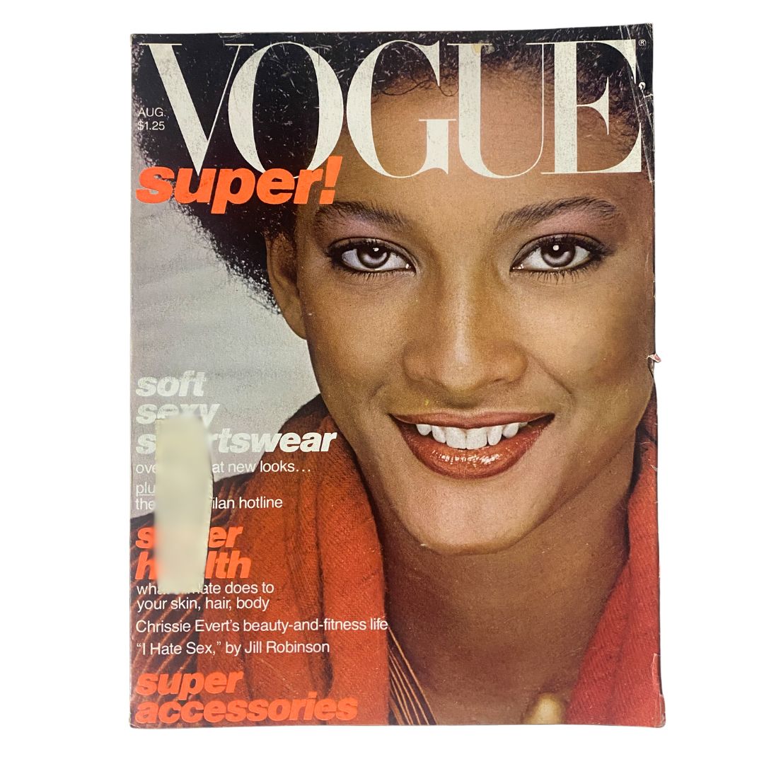 VTG Vogue Magazine August 1977 Peggy Dillard by Albert Watson