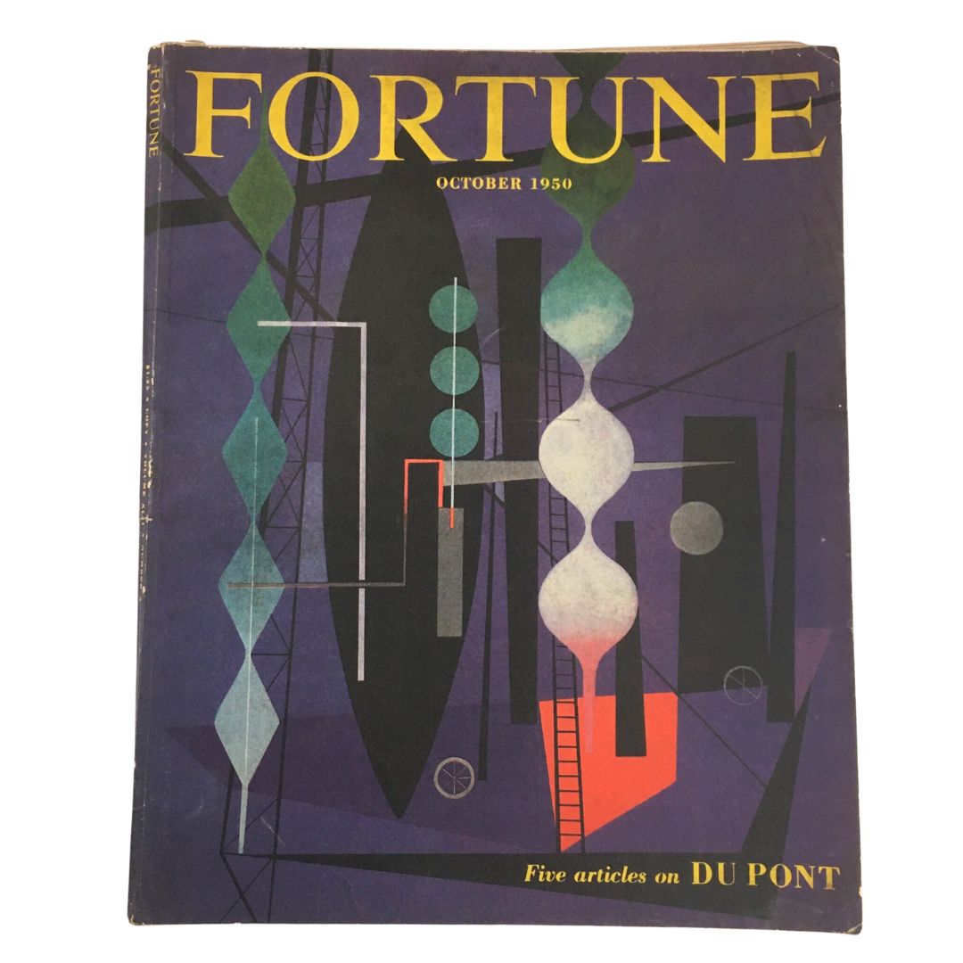 VTG Fortune Magazine October 1950 Du Pont Articles & Rockets Complete Issue