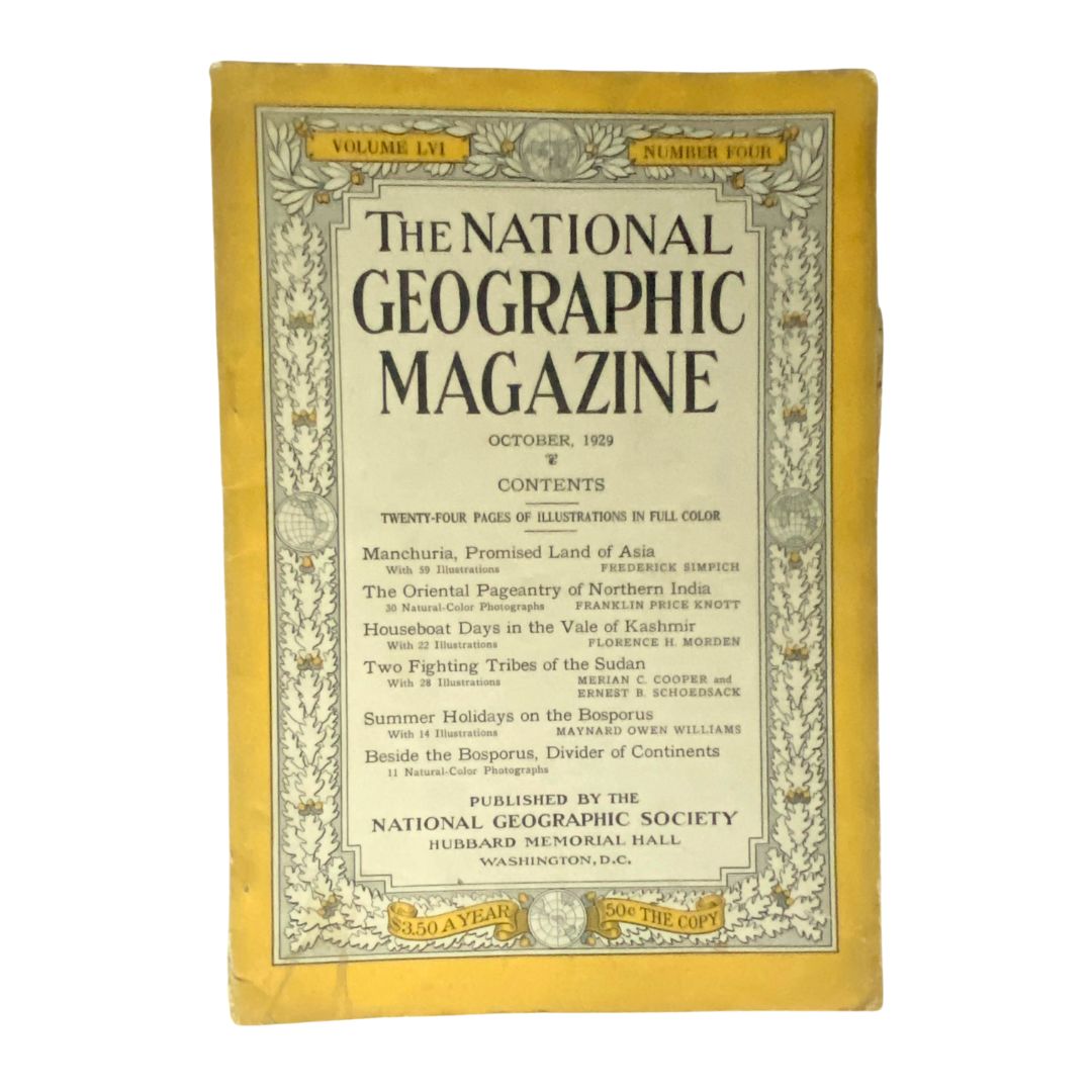 National Geographic Magazine October 1929 Beside the Bosporus No Label