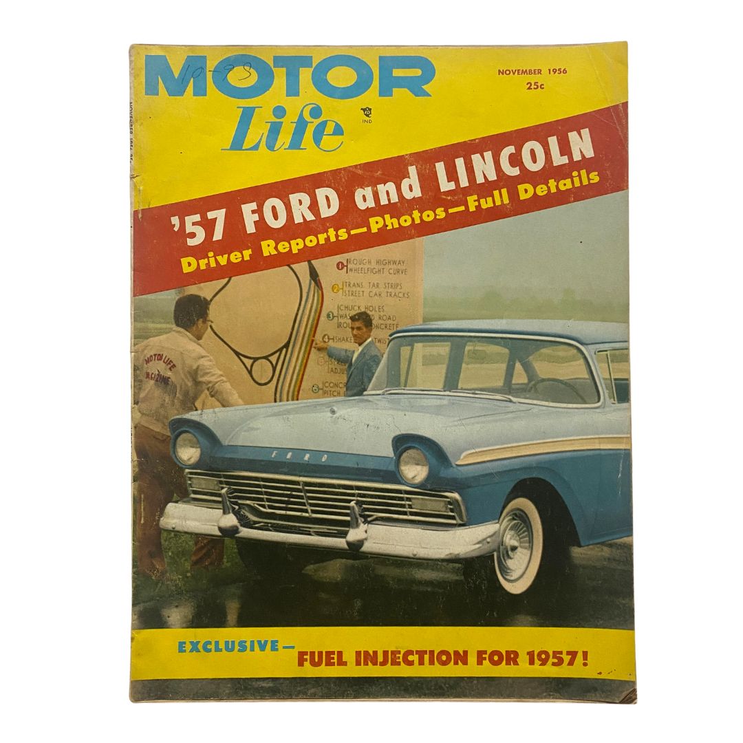 VTG Motor Life Magazine November 1956 The 1957 Ford and Lincoln No Label