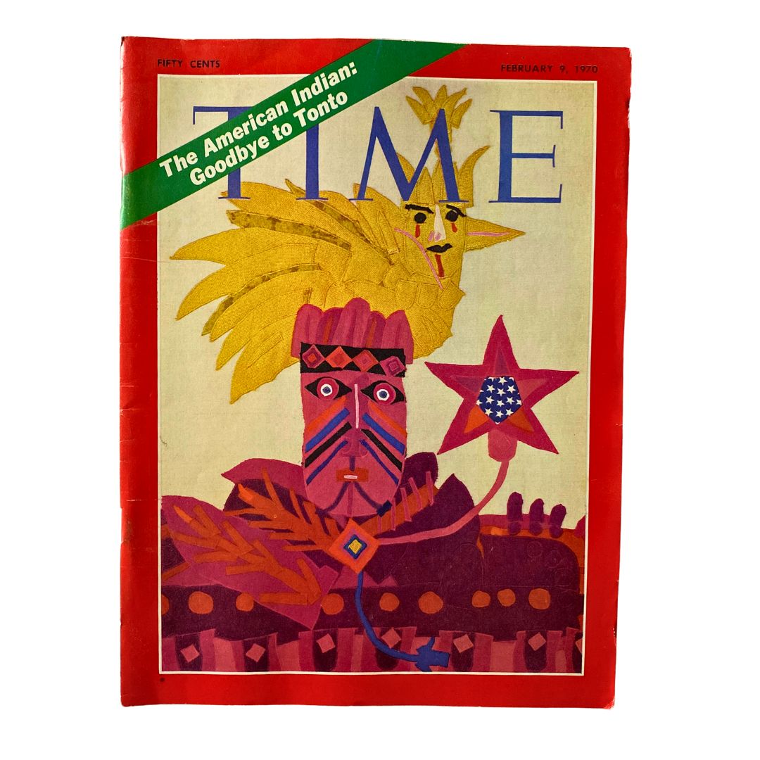 VTG Time Magazine February 9 1970 The American Indian Goodbye to Tonto No Label