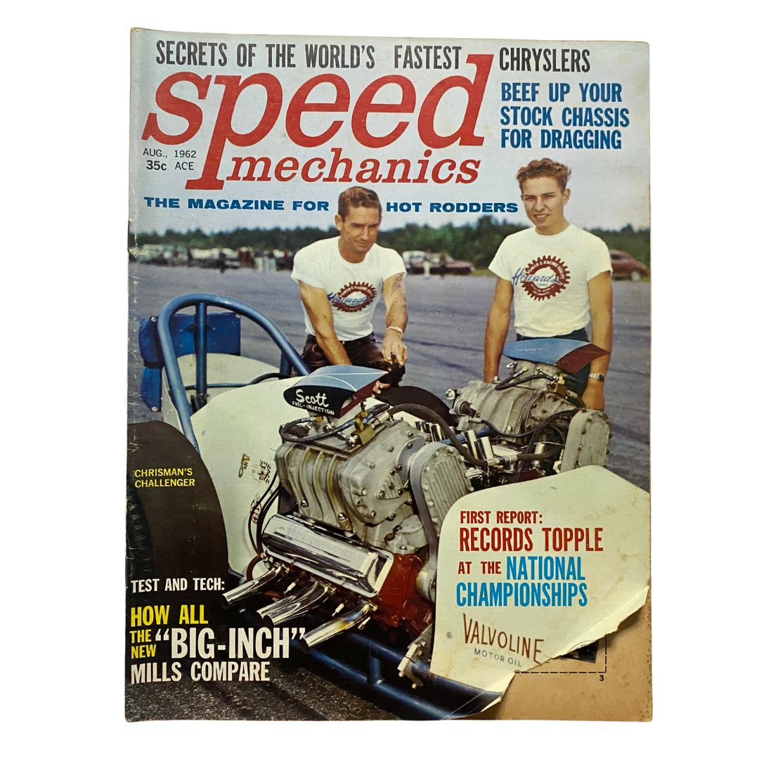 Speed Mechanics Magazine August 1962 Chrisman's Challenger GD Interior No Label