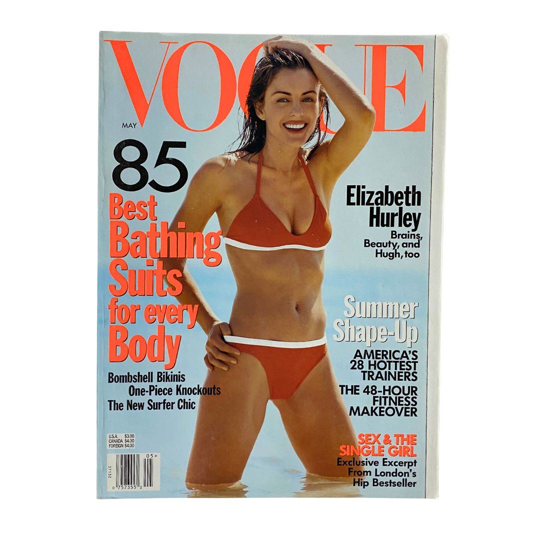 Vogue Magazine May 1998 Elizabeth Hurley by Steven Meisel No Label VG