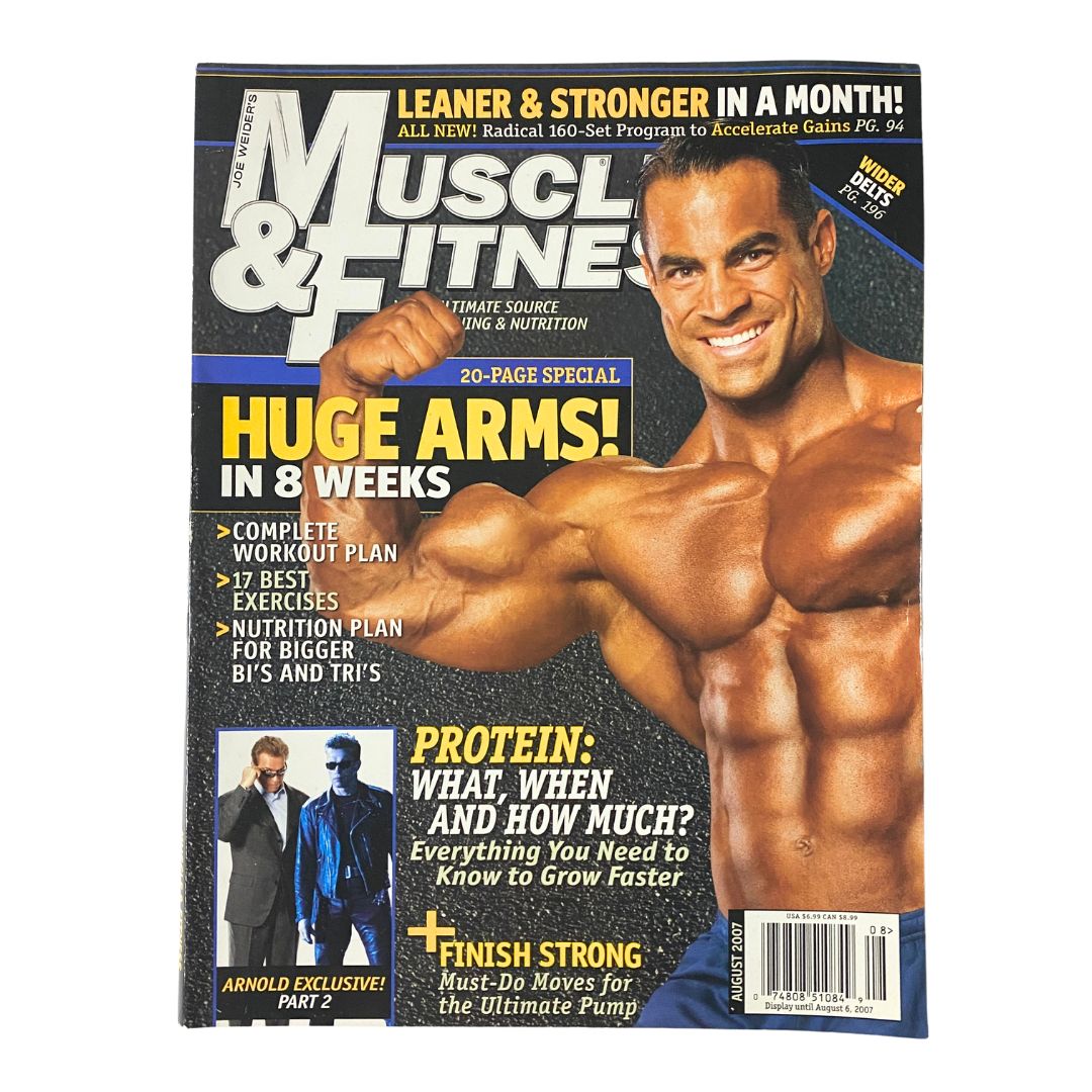 Muscle & Fitness Magazine August 2007 Vol 68 No. 8 Mark Dugdale Cover No Label