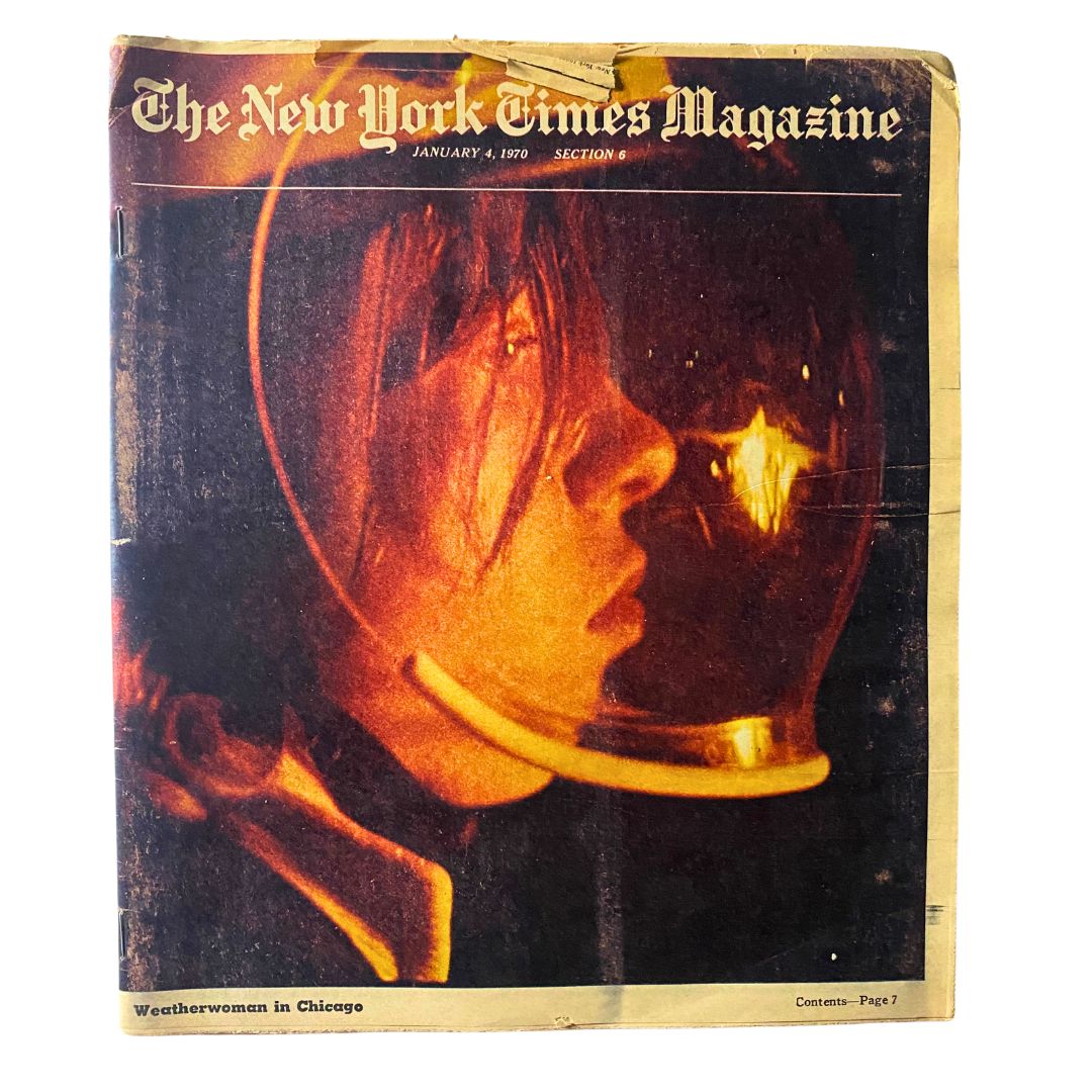 The New York Times Magazine January 4 1970 Weatherwoman in Chicago No Label