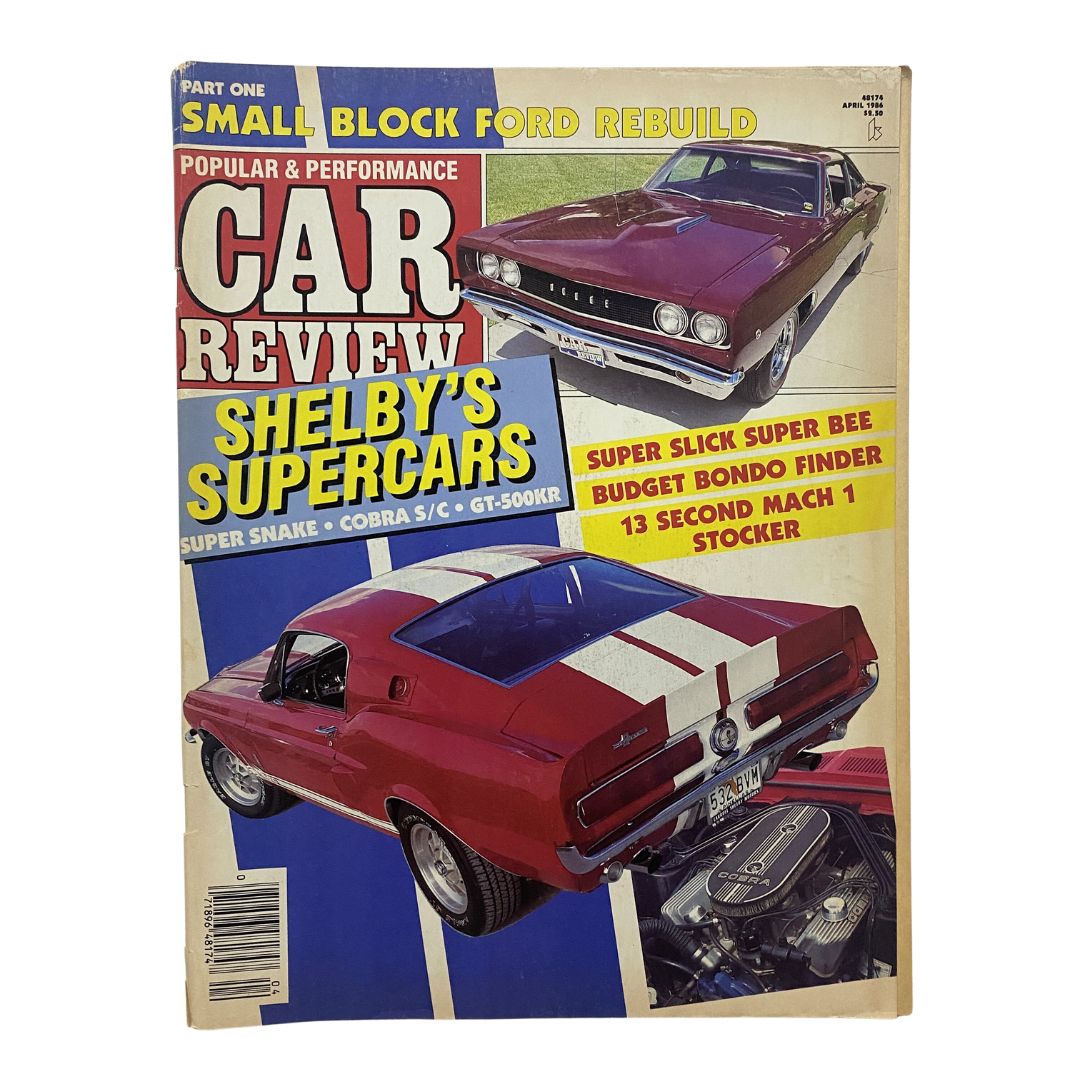 Popular & Performance Car Review Magazine April 1986 Shelby's Supercar No Label