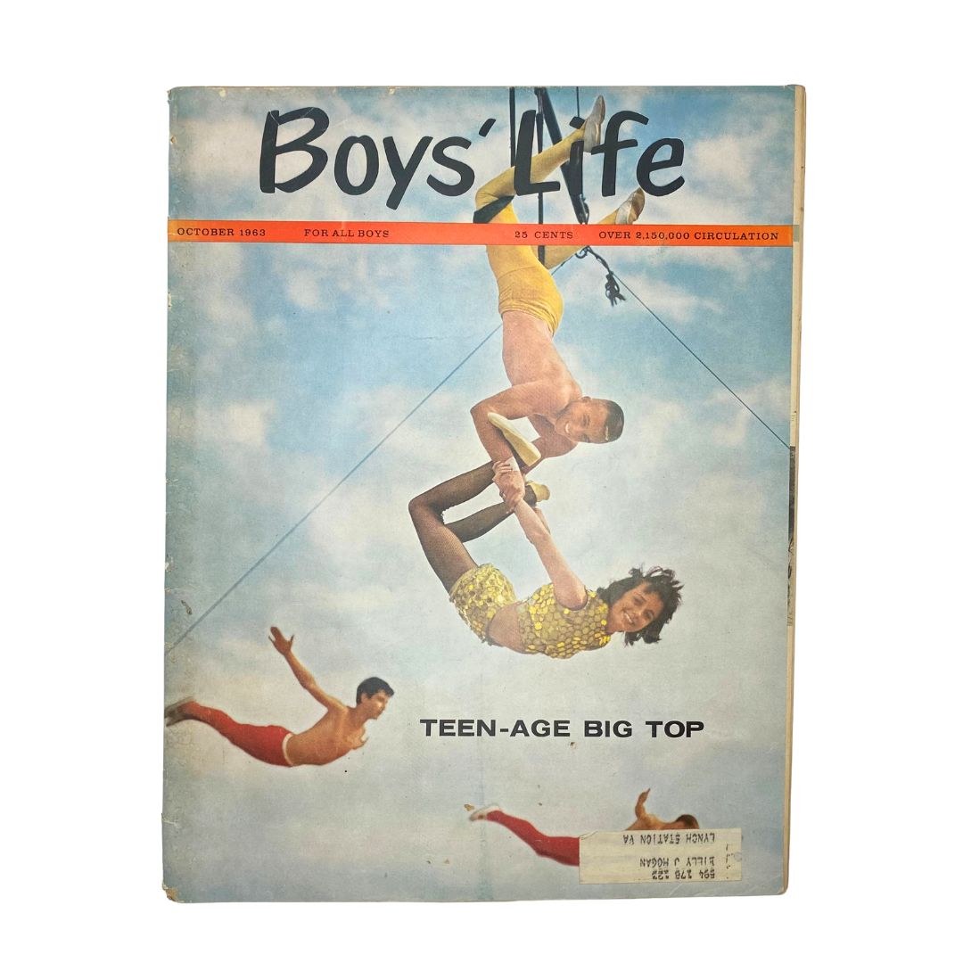 VTG Boys' Life for All Boys Magazine October 1963 The Teen-Age Big Top